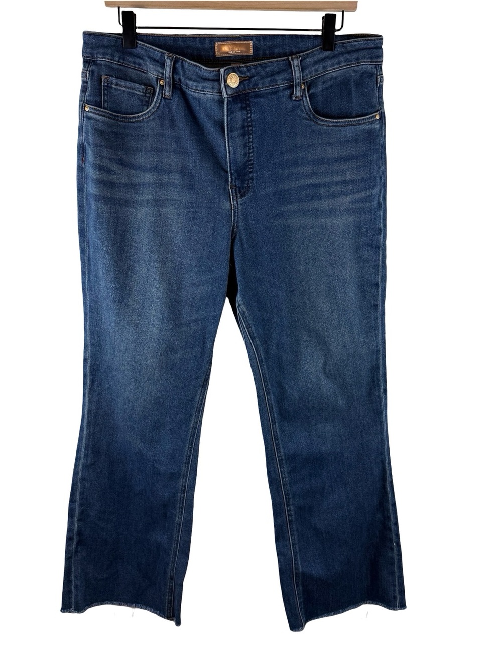 Kut from the Kloth Kelsey Fab Ab High Rise Ankle Flare Jeans - Picture 4 of 9